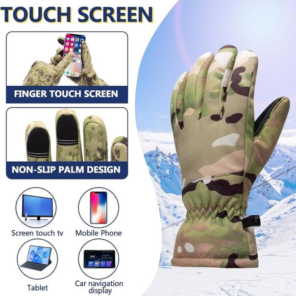 Camouflage Winter Gloves (XL) - Picture 4 of 7